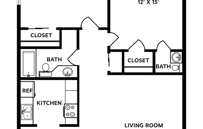 2 beds, 1 bath, 950 sqft, $1,395