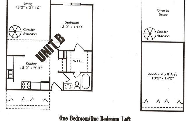 1 bed, 1 bath, 737 sqft, $1,119, Unit 1401 011