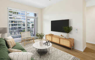 Living Room with Hard Surface Flooring