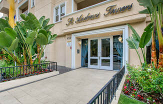 Apartment Building in Los Angeles Entrance