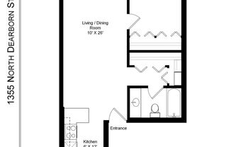 1 bed, 1 bath, 725 sqft, $1,595, Unit 303