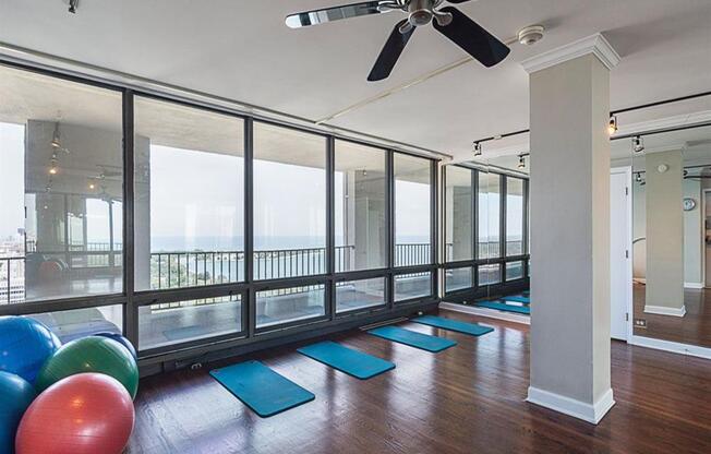 24 Hour Fitness Center Yoga Room