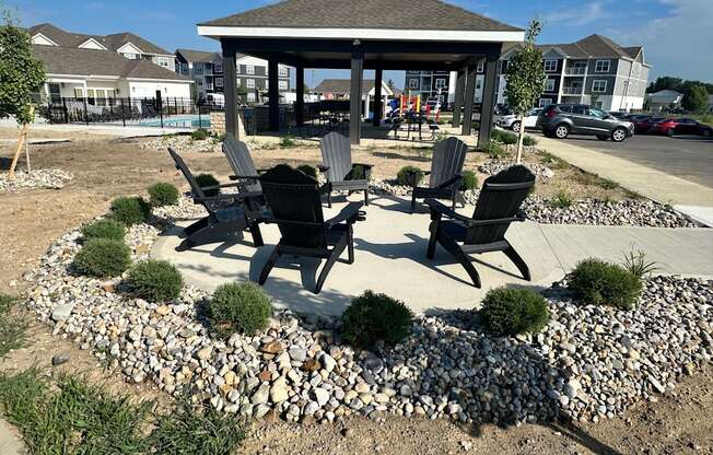 Gazebo Seating Area at The Residences at Akita Lane, Canal Winchester, 43110