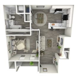 1 bed, 1 bath, 768 sqft, $1,192