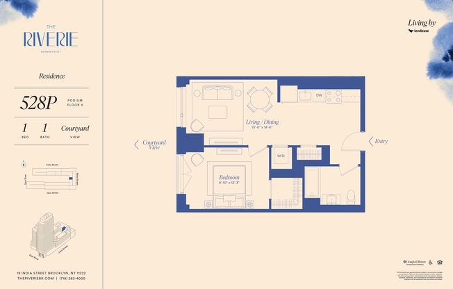 1 bed, 1 bath, $5,625, Unit 528P