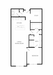 1 bed, 1 bath, 1,087 sqft, $1,845