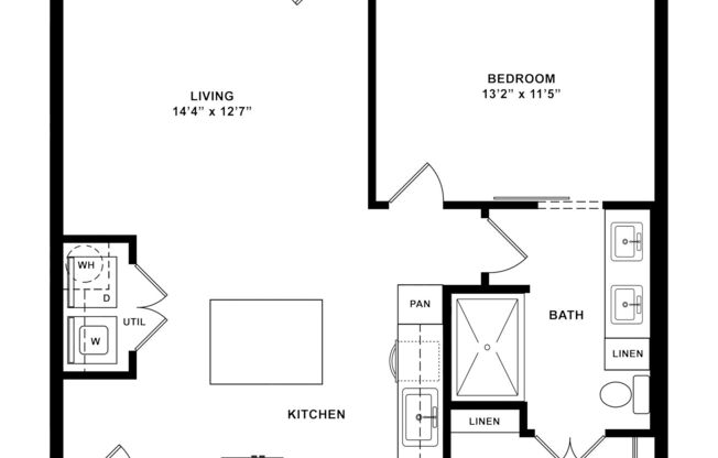 1 bed, 1 bath, 765 sqft, $1,650