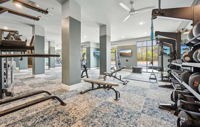 the gym  at The Quarry Luxury Apartment Homes, Fort Collins