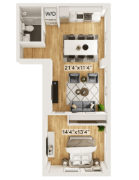 1 bed, 1 bath, $1,751