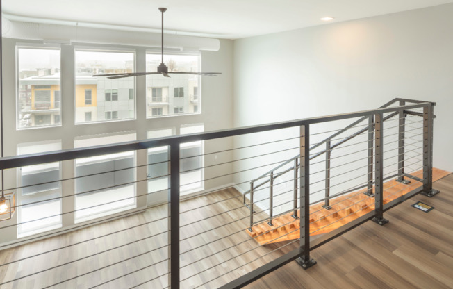 Enjoy floor-to-ceiling windows featured in our loft apartment homes