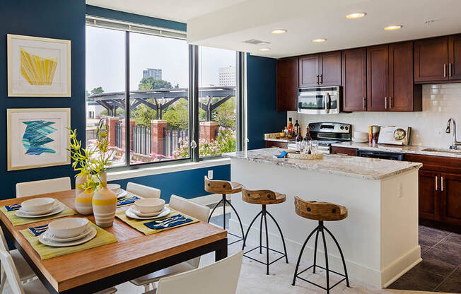 Modern Kitchen at Aurora Apartments in North Bethesda, MD 20852