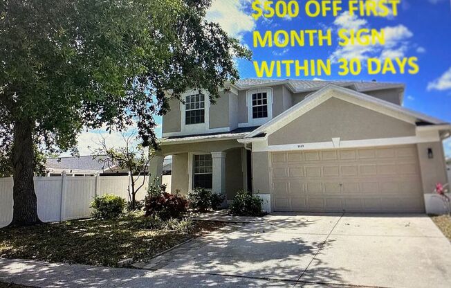 Beautifully maintained two-story home with owner incentive of $500