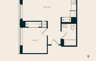 1 bed, 1 bath, $4,950, Unit 27J