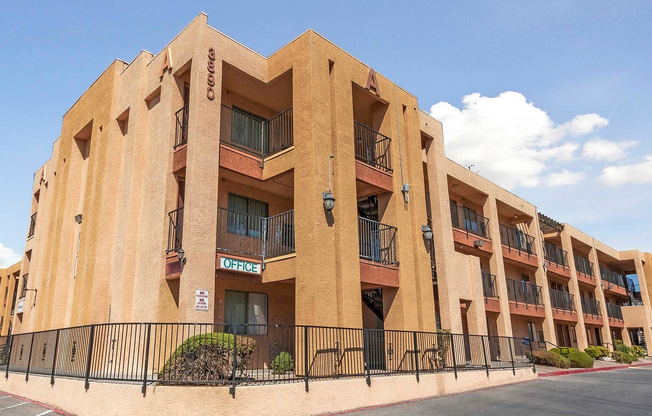 Experience modern living in this stylish apartment complex featuring private balconies.