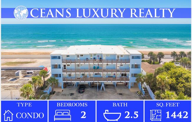 Luxury Oceanfront Living – Fully Furnished 1 Year Lease