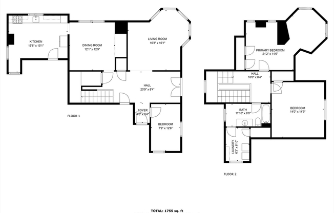 3 beds, 1 bath, 1,775 sqft, $3,275, Unit 1