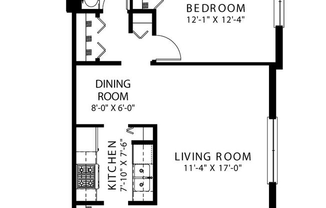 1 bed, 1 bath, $1,895, Unit 564