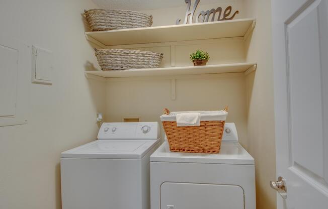 Separate Laundry Room in Select Apartments at South Wind