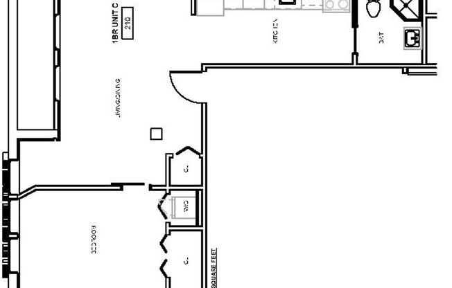 1 bed, 1 bath, 640 sqft, $1,965