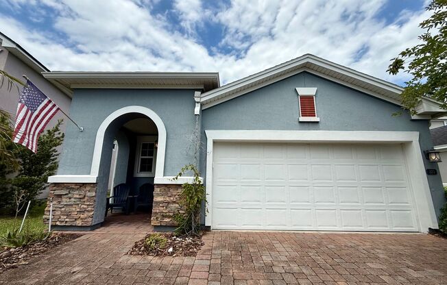 Fully-Fenced Nocatee 3-Bed + Office | 2-Bath Home in Greenleaf Lakes