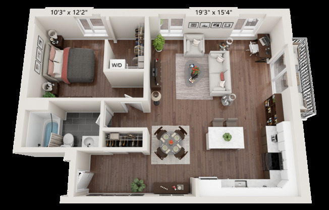 1 bed, 1 bath, 958 sqft, $1,645, Unit 240