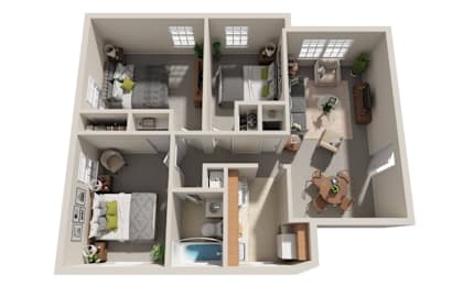 3 beds, 1 bath, 922 sqft, $1,764