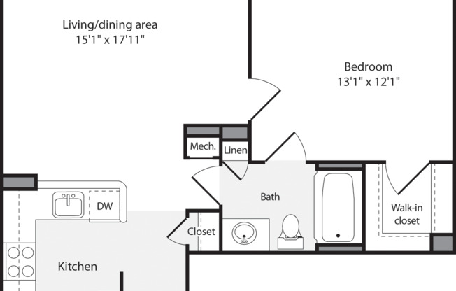 1 bed, 1 bath, 695 sqft, $2,704, Unit 1001