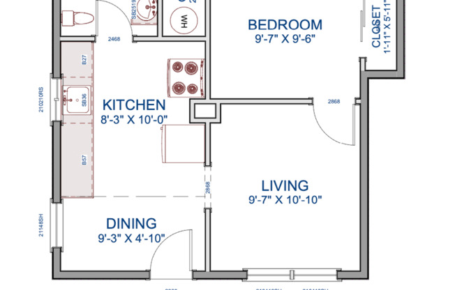 1 bed, 1 bath, 600 sqft, $1,025, Unit 43 Ash #4