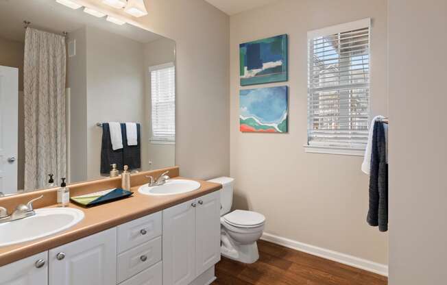 Master bathroom at The Berkeley Apartments, Georgia, 30096
