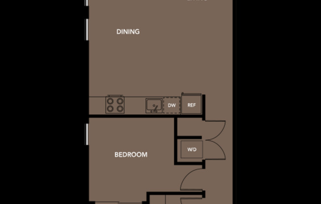 1 bed, 1 bath, 737 sqft, $2,075, Unit 612