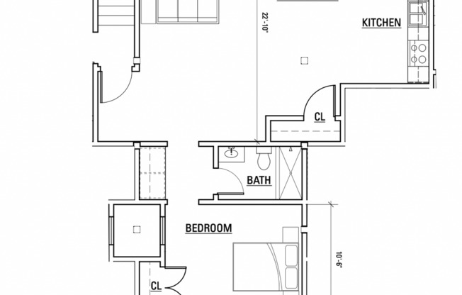 1 bed, 1 bath, 465 sqft, $1,250, Unit Apt 204