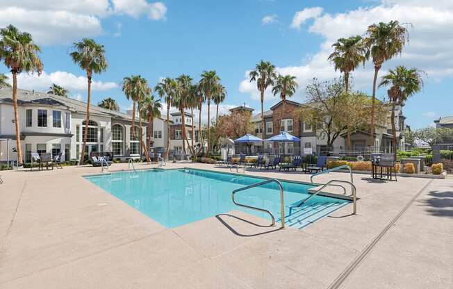 Resort style pool at Verona Apartments