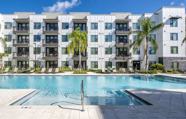 Resort style pool at 19 South Apartments, Kissimmee, Florida