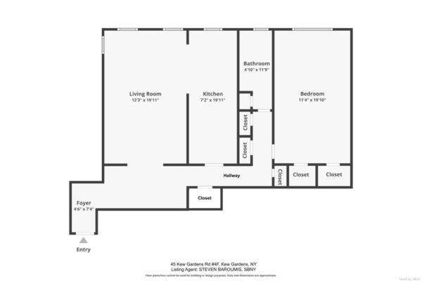 1 bed, 1 bath, $2,350, Unit 4F