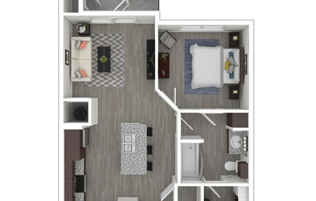 1 bed, 1 bath, 695 sqft, $868