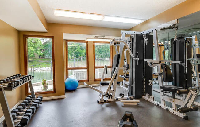 apartment Fitness Center with Weights