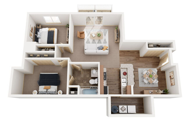 2 beds, 1 bath, 1,120 sqft, $1,290