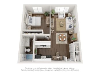 1 bed, 1 bath, 695 sqft, $1,199
