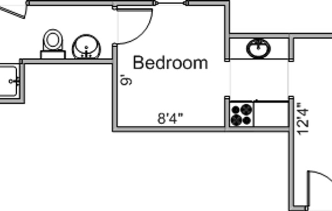 1 bed, 1 bath, 560 sqft, $1,045, Unit #2