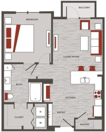 1 bed, 1 bath, 768 sqft, $1,419