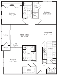 3 beds, 2 baths, 1,449 sqft, $1,995