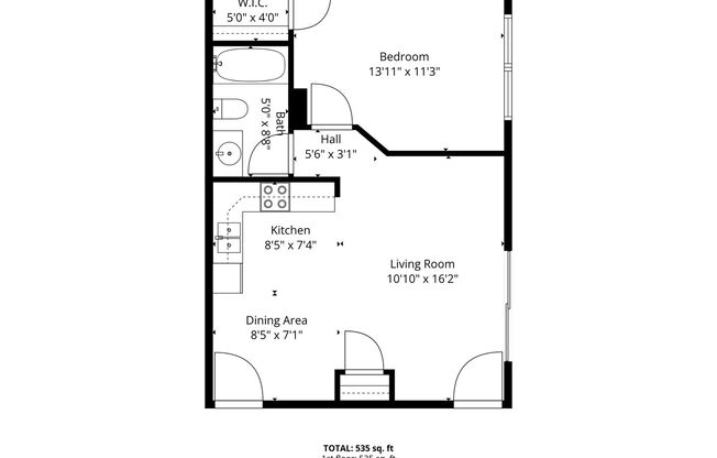 1 bed, 1 bath, 582 sqft, $949, Unit 2271-07