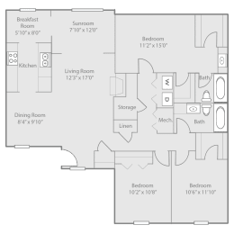 3 beds, 2 baths, 1,623 sqft, $1,409