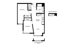 2 beds, 1 bath, 777 sqft, $3,650