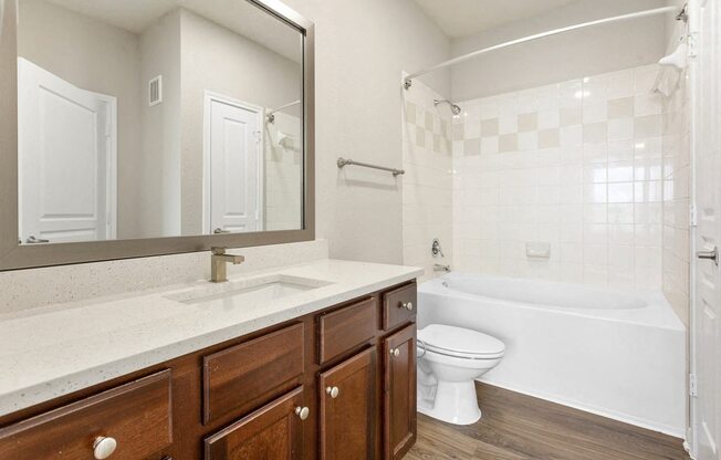Updated, well lit bathrooms (In some homes). at The Fairways at Star Ranch, Texas