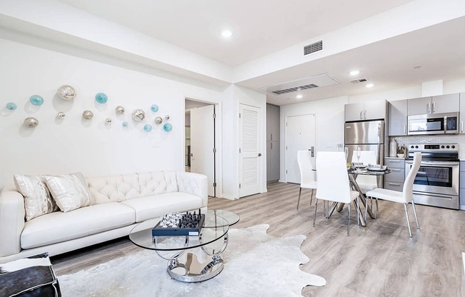 Living room - Modern Apartment Rentals in Van Nuys