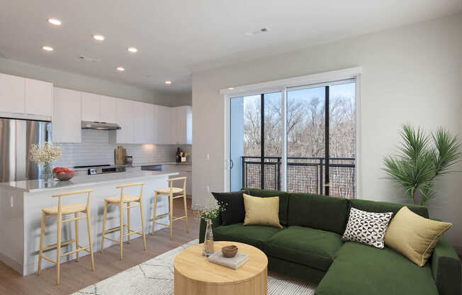 Living Room with Hard Surface Flooring