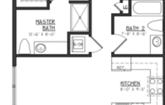 2 beds, 2 baths, 1,114 sqft, $3,500, Unit 701