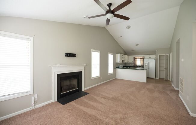 Charming 3 bedroom 2 bath ranch style home in Greensboro with covered front porch!