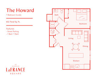 1 bed, 1 bath, 587 sqft, $1,378